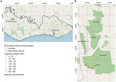 Predictors of plant endemism in two west African forest hotspots